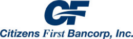 (CITIZENS FIRST BANCORP LOGO)